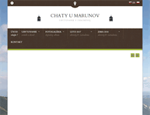 Tablet Screenshot of chatyumarunov.sk